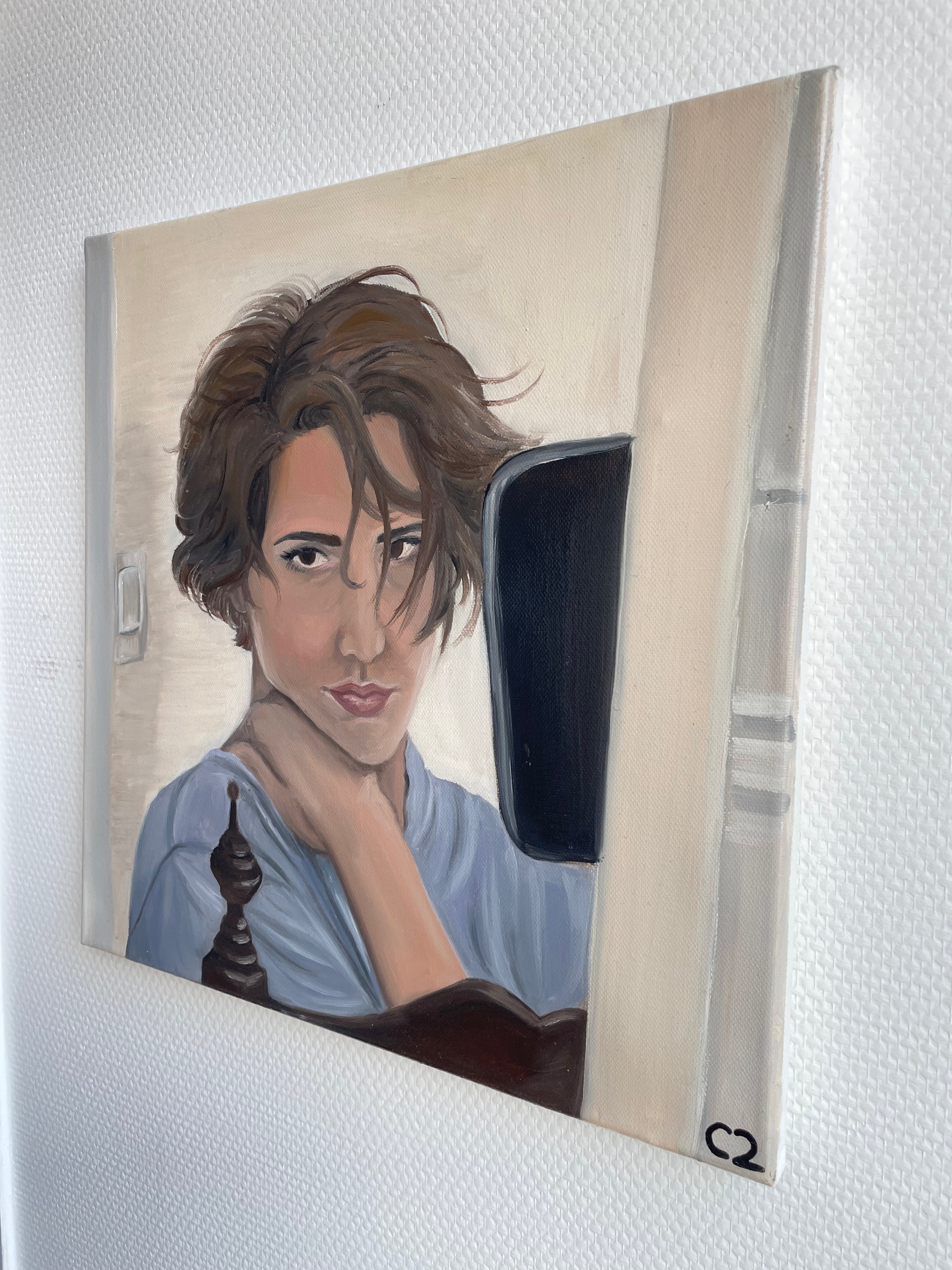 Même quand tu souris, il y a de la peine - Peinture originale