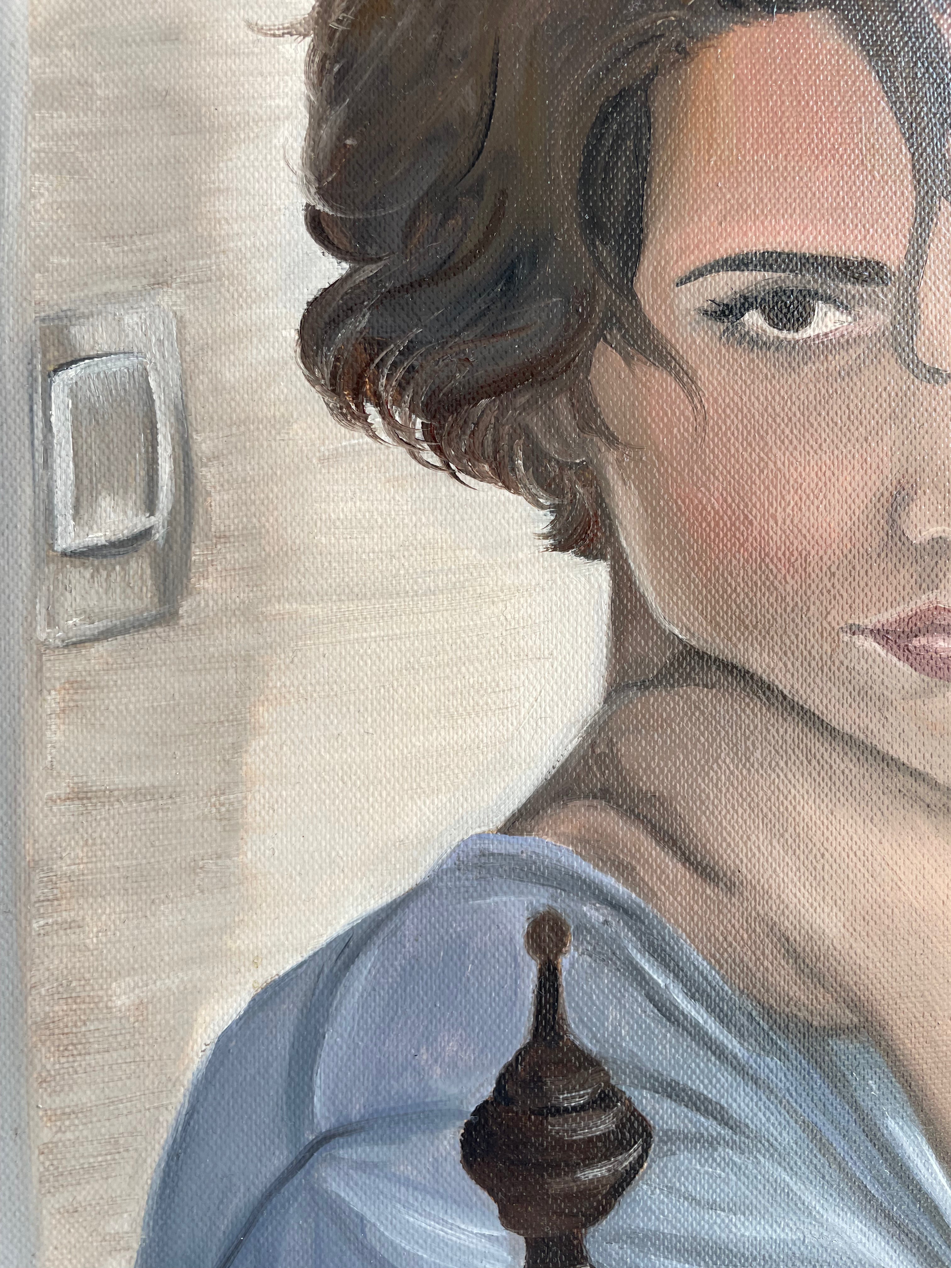 Même quand tu souris, il y a de la peine - Peinture originale
