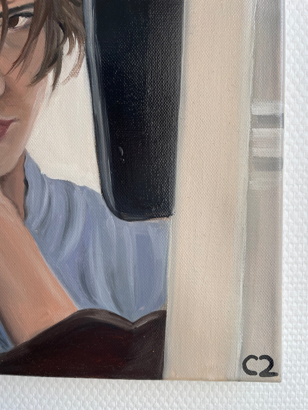 Même quand tu souris, il y a de la peine - Peinture originale