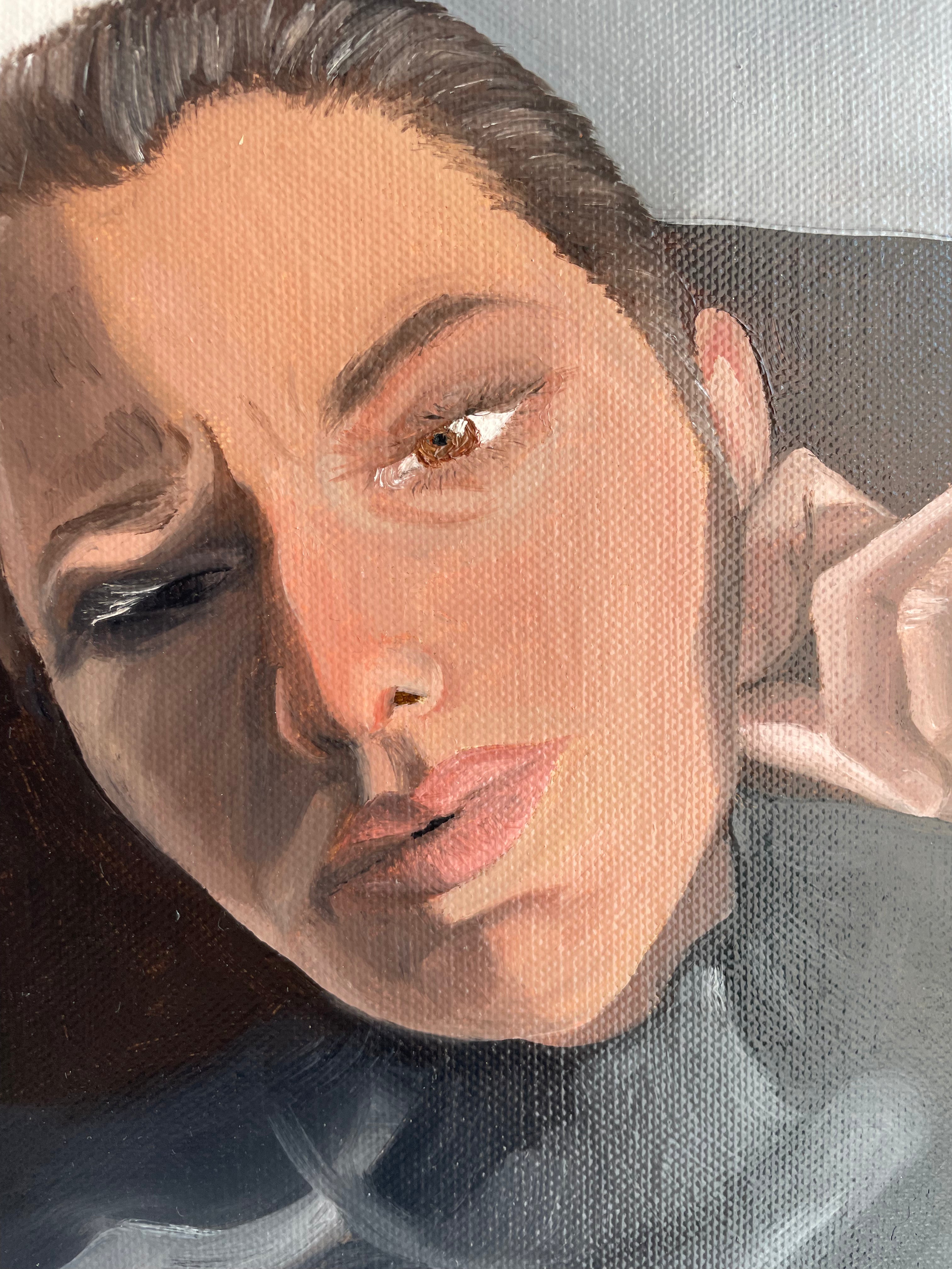 J'allume la lumière de mon âme - peinture originale
