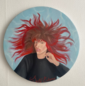 Self esteemed par Cécile Chevallard. Huile sur toile Juillet 2026, diamètre de 40cm, œuvre originale authentifiée par certificat fourni par Cécile Chevallard dite "C2".